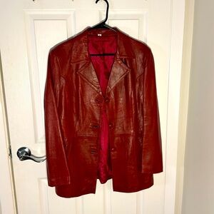 Leather jacket size Large